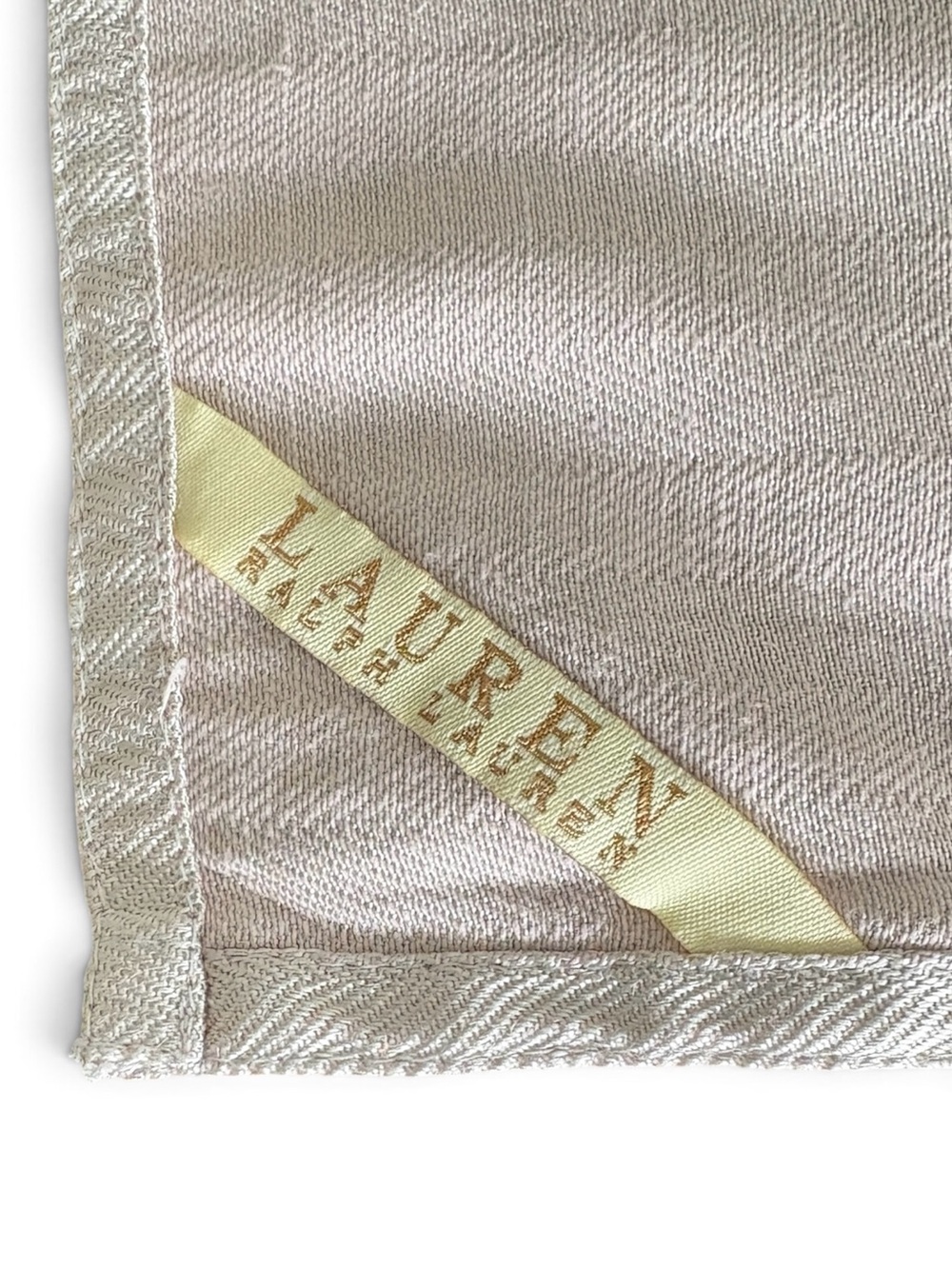 Lauren Ralph Lauren Home Vintage Herringbone Napkins 8 Pieces Blush Pink